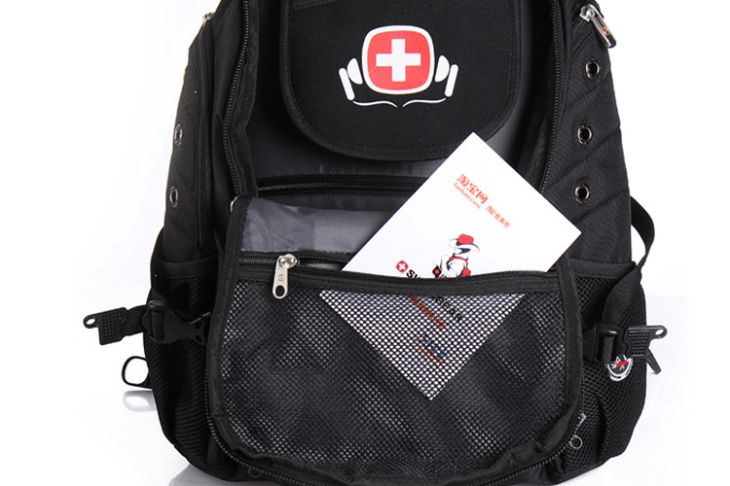 WISSGEAR瑞士军刀超大容量旅行背包霸气笔记本包15寸书包