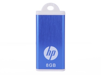 惠普（HP）V135W U盘（天蓝色）（8GB/伸缩推拉）