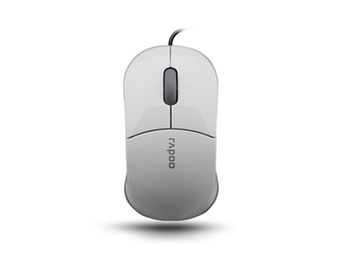 雷柏（Rapoo）N6000 USB笔记本小鼠标（白色）